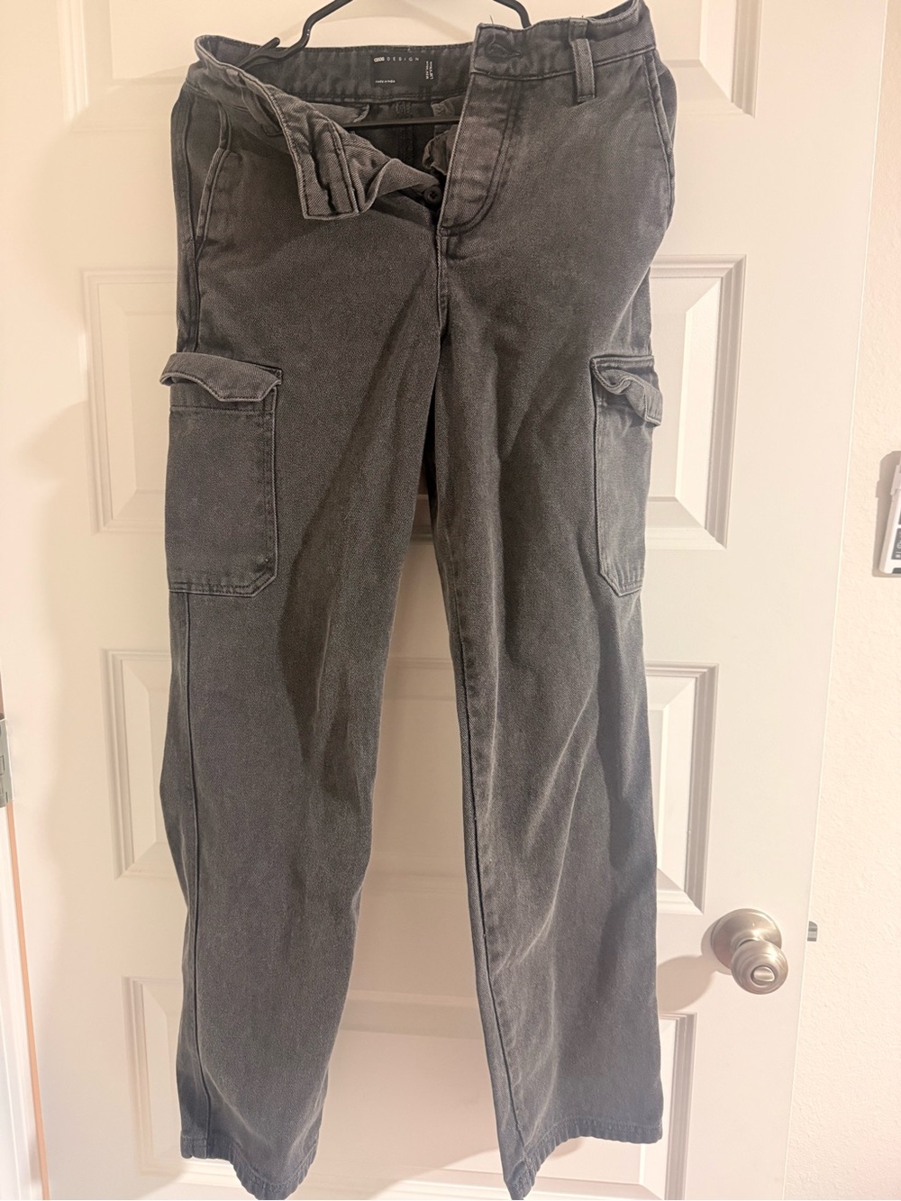 ASOS Black Boot Cut Cargo Pants